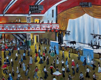 Northern Soul; "Northern Soul Dancers ( Part 3)" - 6 hand made greeting cards, with envelopes