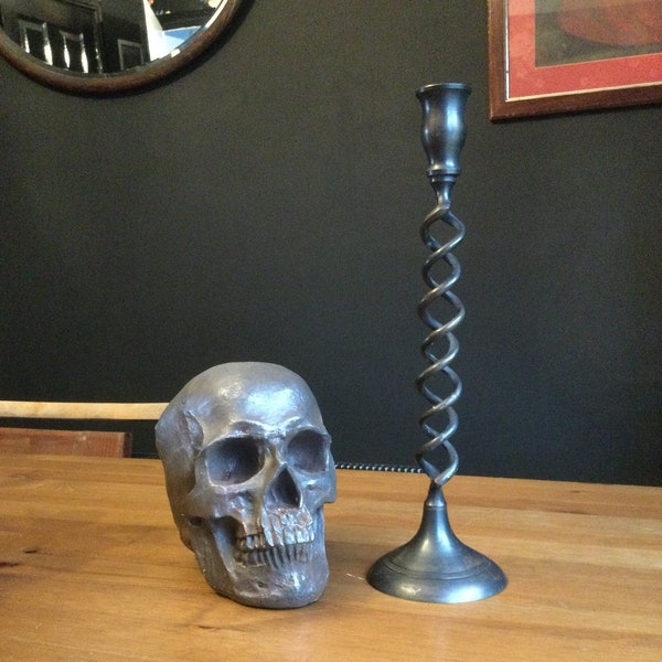 Tall Gothic Candlestick Holder Etsy