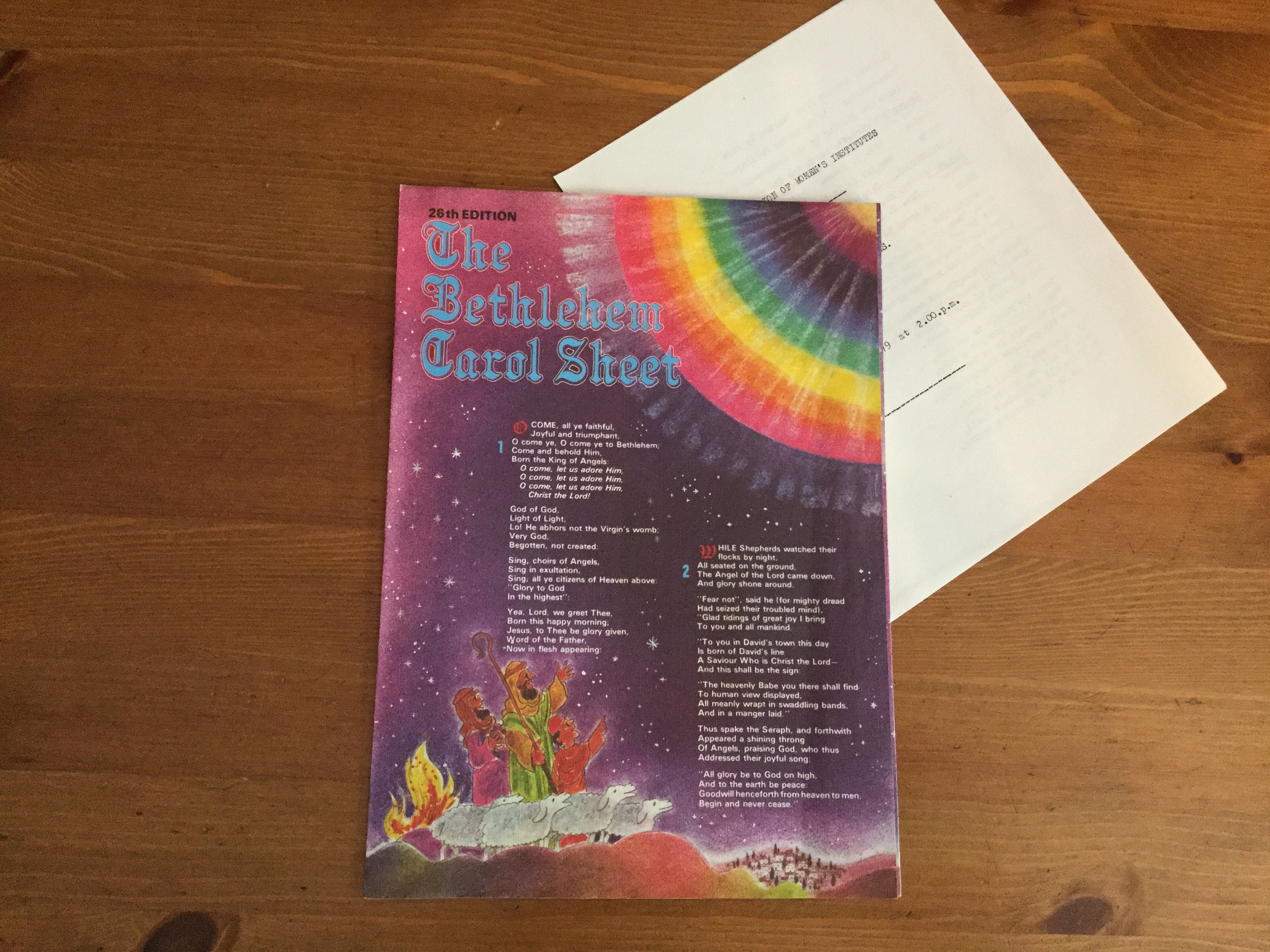 The Bethlehem Carol Sheet 28th edition plus W.I. Lincoln Etsy