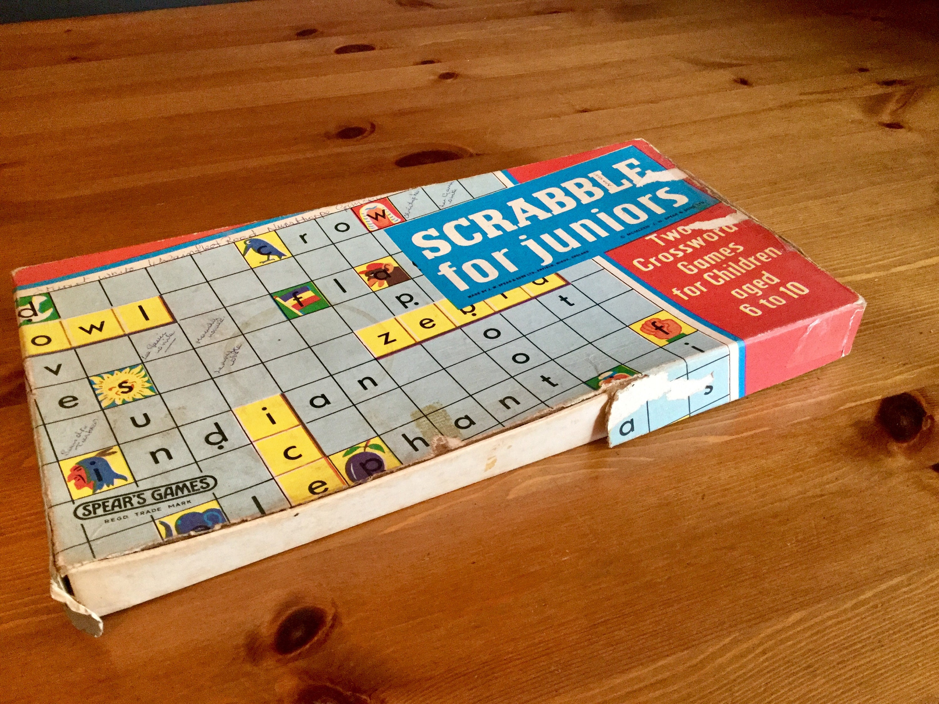 Vintage 1950s Scrabble for Juniors Board Game games Game Etsy