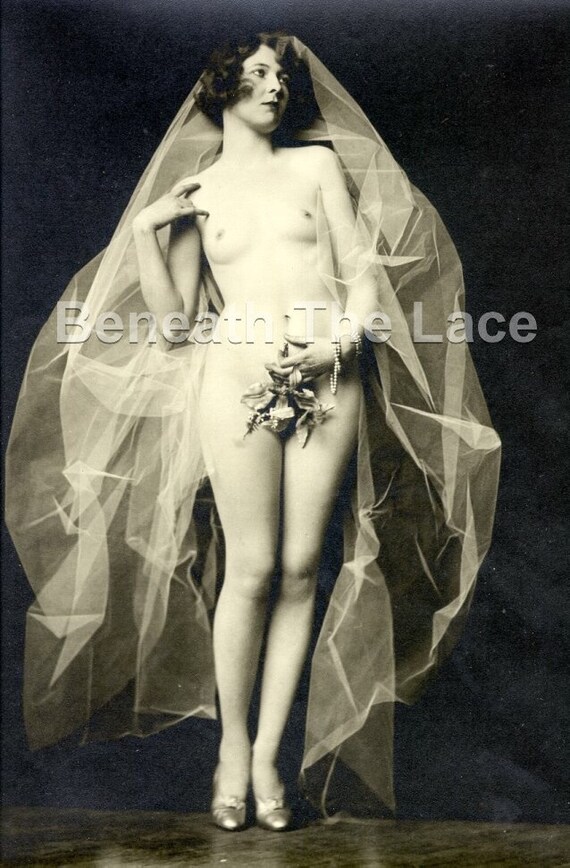 Vintage Erotic Photo Risque Naked Nude Topless Bride Etsy