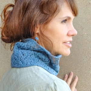Blue Moon Cowl Lace Knitting Pattern