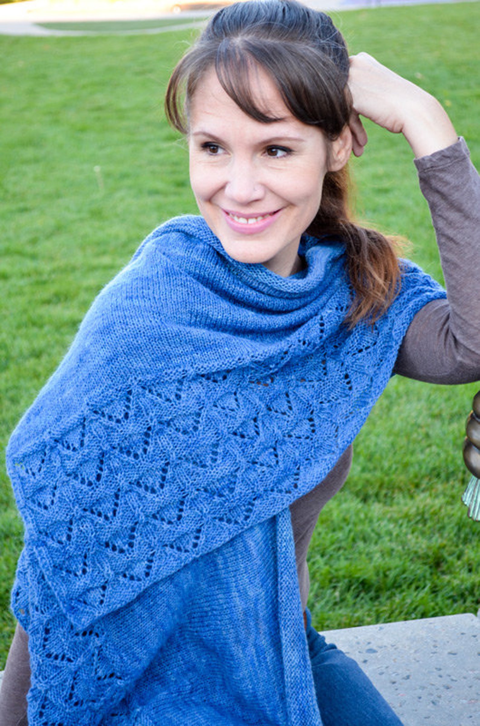 Modern Faroese Shawl Knitting Pattern - Etsy