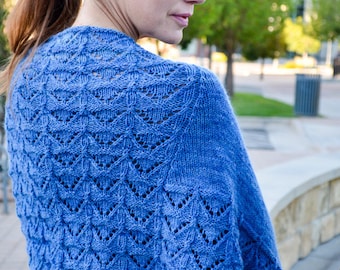 Modern Faroese Shawl Knitting Pattern