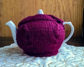 Button Top Teapot Cozy Knitting Pattern
