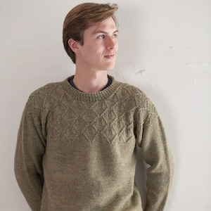 Bayr Pullover Knitting Pattern: Textured Yoke (PDF Download)