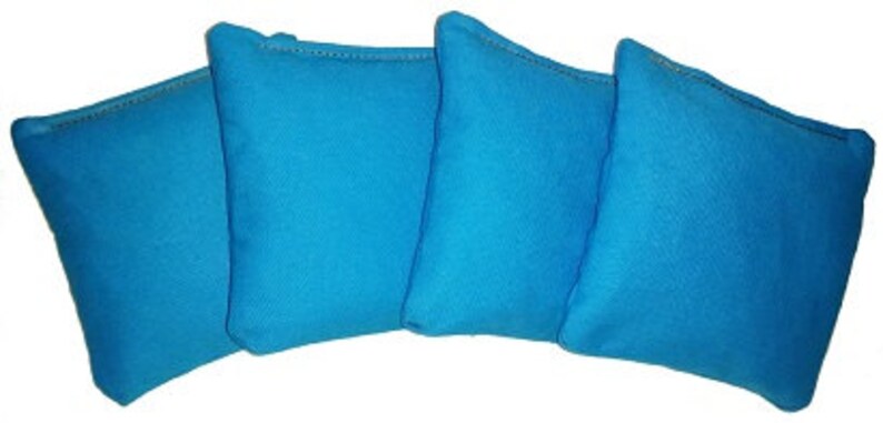 Turquoise Regulation Cornhole Bags Guarantee No Break 100/% Satisfaction Guarantee 4 Bags ACA Double Stitched Money Back Great Feedback