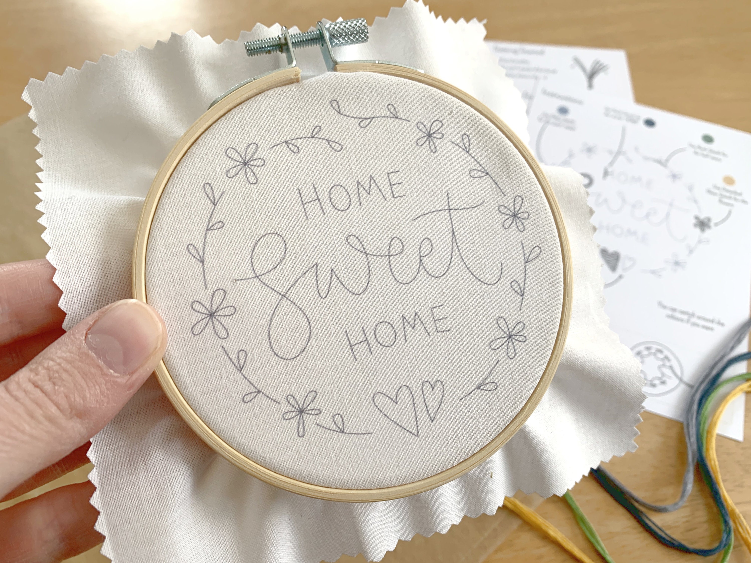 Embroidery Kit, Home Sweet Home, Beginner Embroidery Kit, Hand Embroidery  Pattern, DIY craft kit, Easy Embroidery, Housewarming Gift — I Heart Stitch  Art: Beginner Embroidery Kits + Patterns