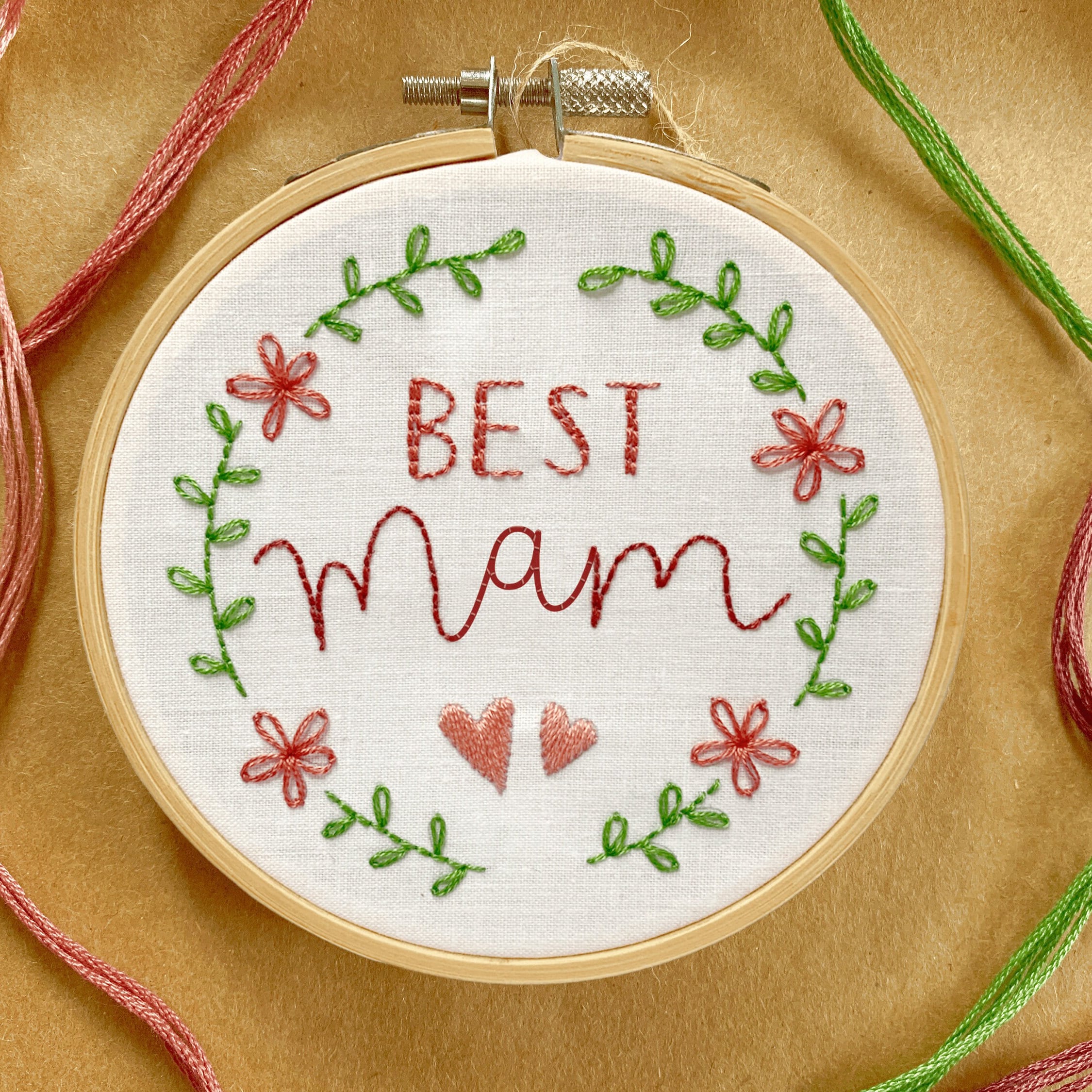 Best Mam - Embroidery Pattern PDF With Instructions | Instant Digital ...