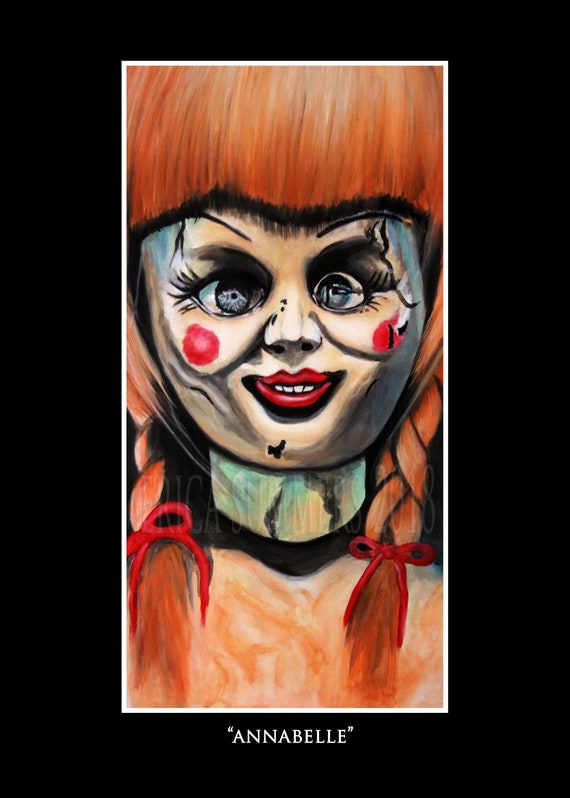 11 X 14 Zoll Annabelle Puppe Horror Kunstdruck Etsy