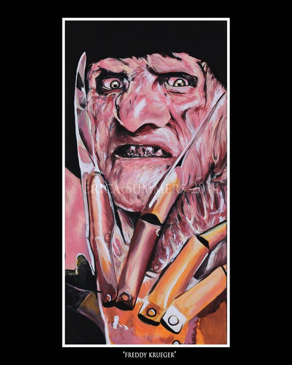 FREDDY KRUEGER 11x14" LIMITED EDITION signed numbered Horror Print HORROR ICON 