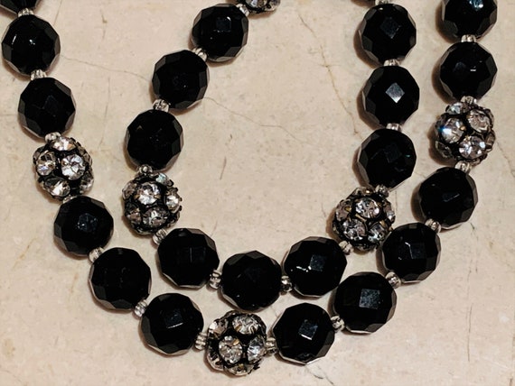 Unsigned Vintage 50s 60s Classy Evening Bead Neck… - image 3