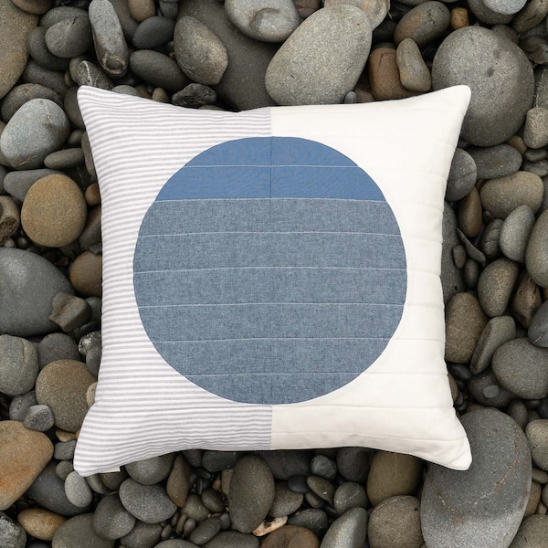 Modern Quilt Pillow Etsy