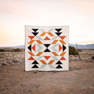 New Mexico Queen Quilt Pattern Tutorial PDF image 2