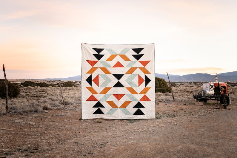 New Mexico Queen Quilt Pattern Tutorial PDF image 2