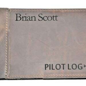 Pilots Log Premium Leather Custom Engraved and Personalized as ...