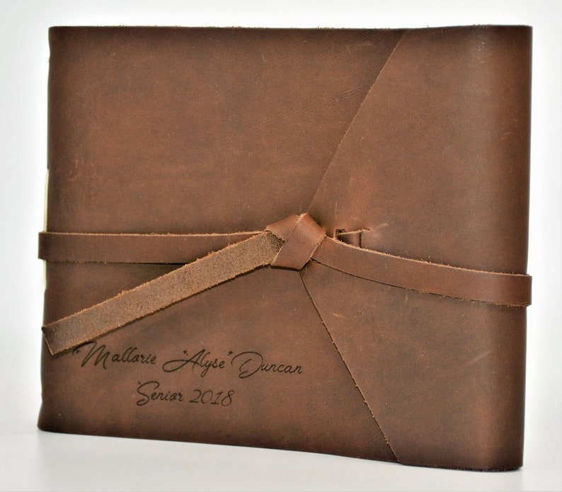 Premium Leather Photo Album Engraved by Laser Custom Photo Etsy