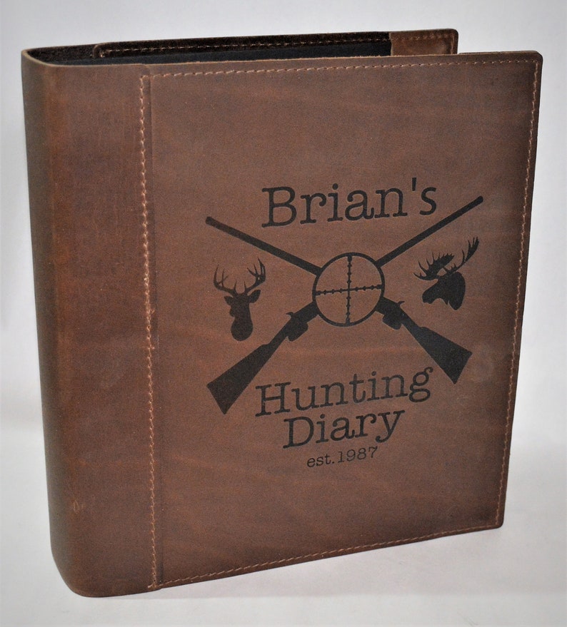 Premium Leather Binder Cover Engraved by Laser Personalized Etsy Canada