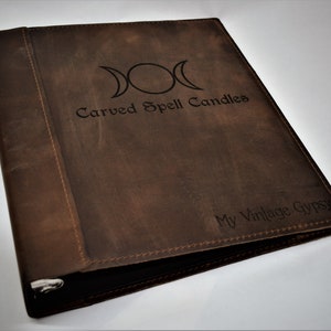 Leather Binder 3-ring, 8.5 X 11 / A5 Size Refillable Paper