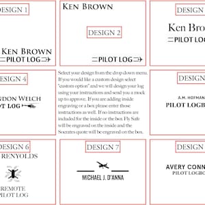 Pilots Log Premium Leather Custom Engraved and Personalized as ...