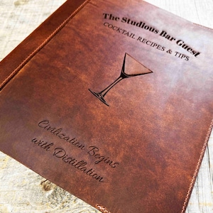 Leather Binder Custom Engraved | Custom Monogram Engraved Executive Journal Cover Business Graduation Gift | Office Gift Made in Canada