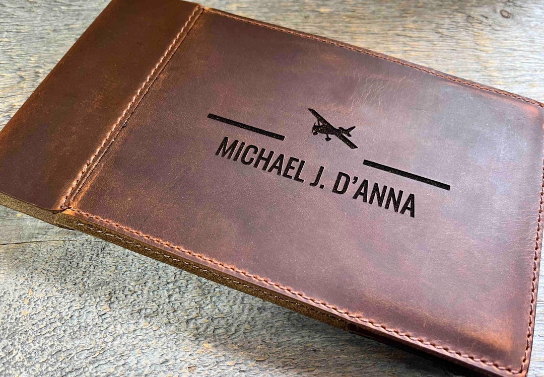 Pilots Log Premium Leather Custom Engraved and Personalized as ...