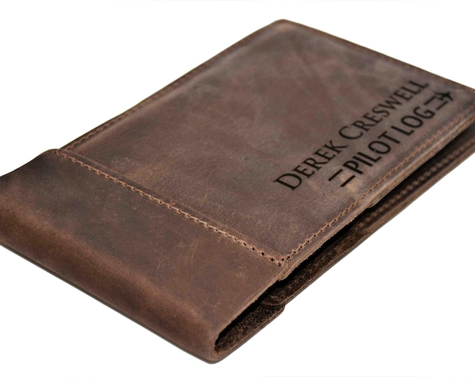 Pilots Log Premium Leather Custom Engraved and Personalized as ...