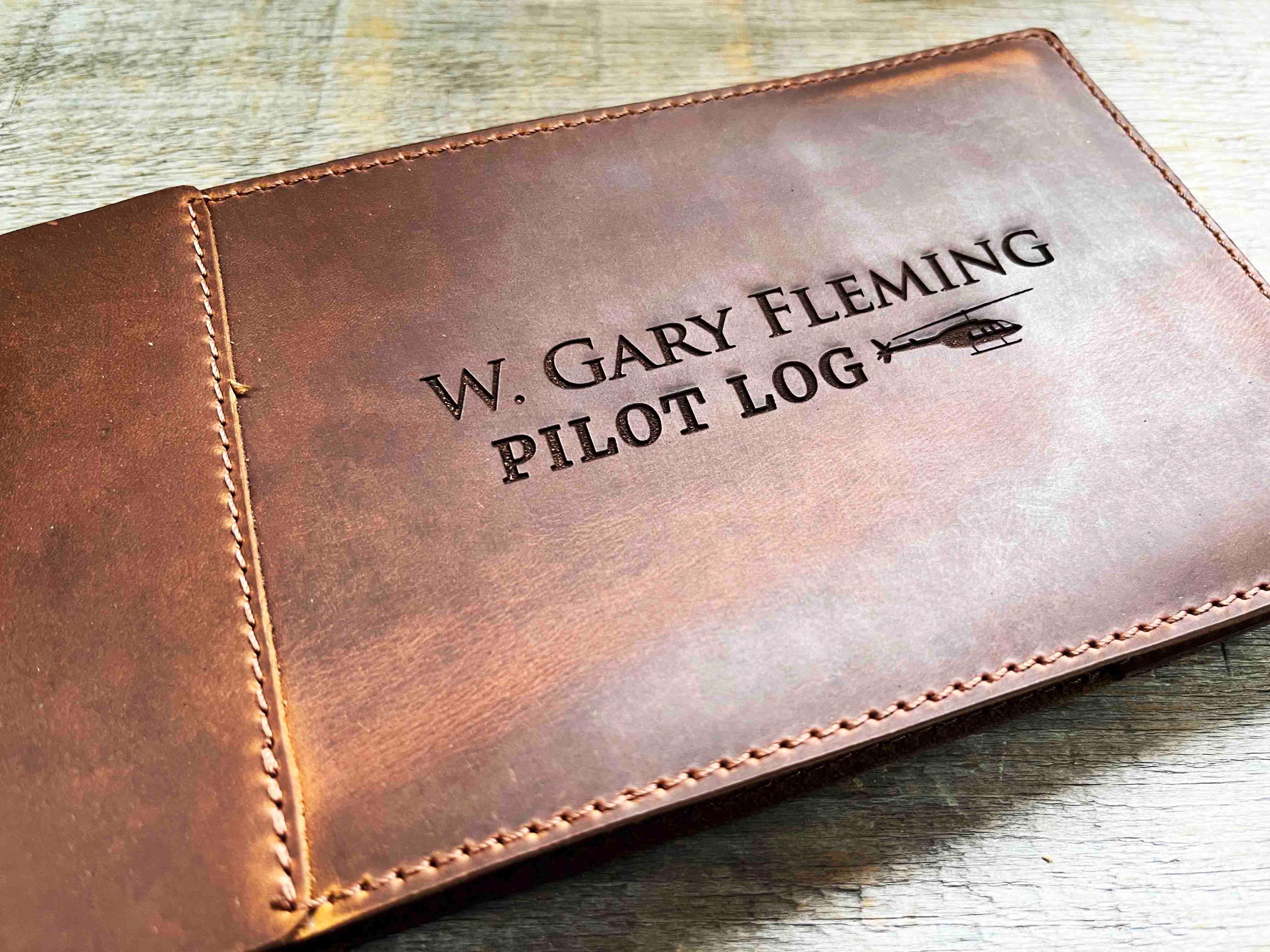 Master Pilot Log Premium Leather Custom Engraved and Personalized as ...