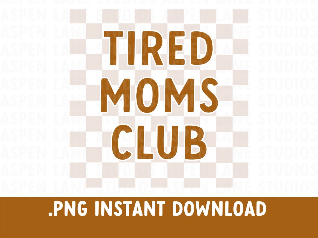 Melting Motherhood - Tired Moms Club - (w/ Melty X) - Comfort Colors Tee