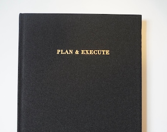 Plan and Execute Hardcover Notebook | Lined Notebook | Christian Planner | Scripture Spiral Pad | Journal