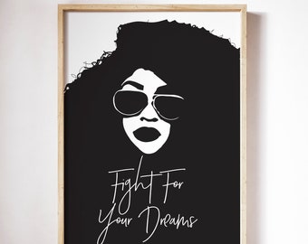 Fight for Your Dreams Print - Etsy