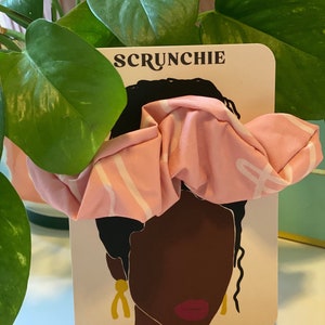 Silly Pink Scrunchies Ponytail Holders Satin-Silk Hair Scrunchy, Scrunchie Hair Ties Gift for Her Perfect Scrunchy image 1