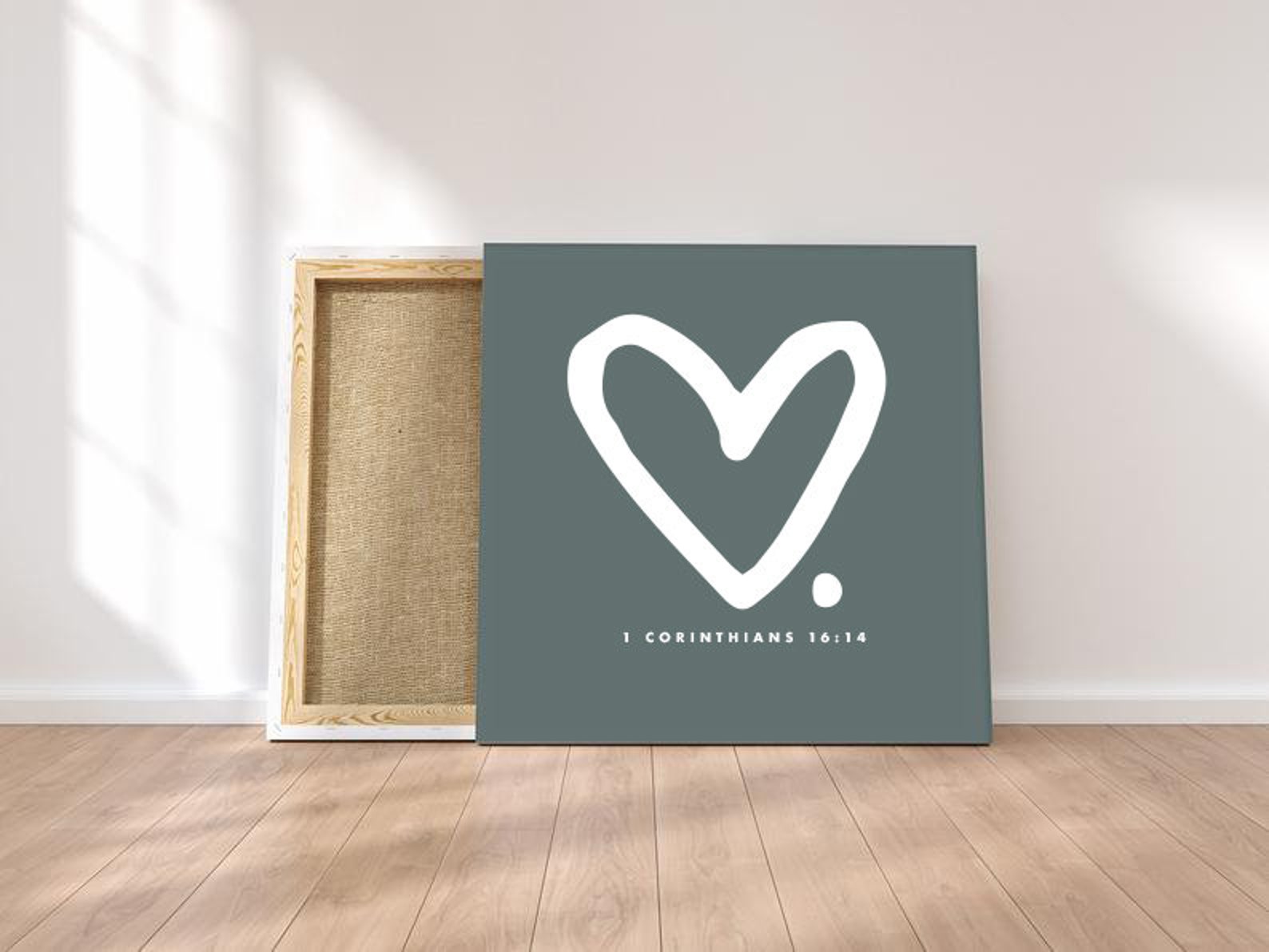 Heart Bible Verse Scripture Canvas Art | Home Decor | Earth Tone Decor ...