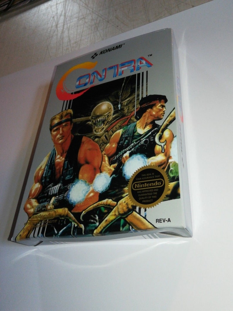 Contra NES Nintendo Entertainment System Box Etsy