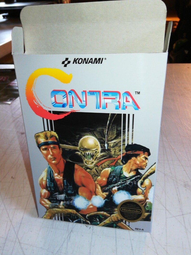 Contra NES Nintendo Entertainment System Box Etsy
