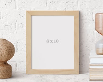 8x10 Picture Frame, Solid Wood Frame, Standard Size frame. Simple, Clean design.