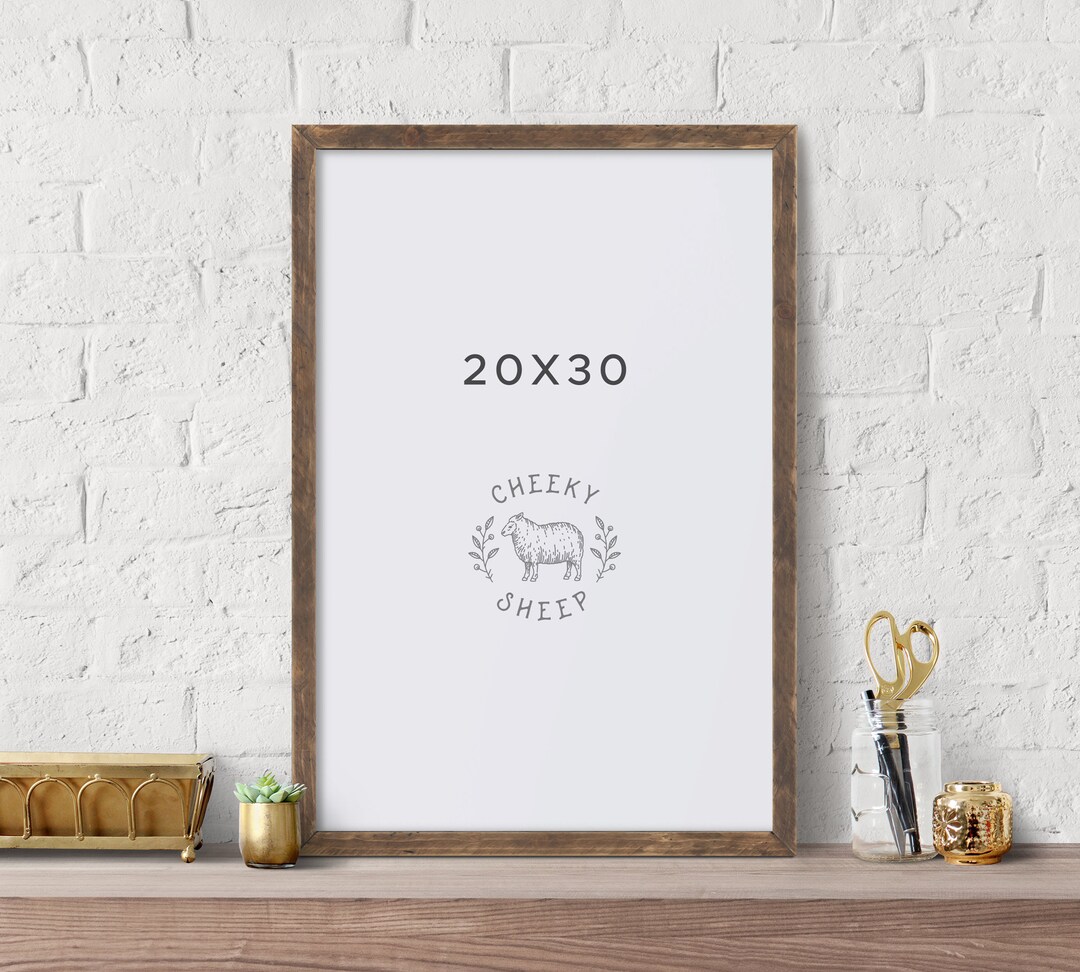 Rustic Farmhouse 20x30 POSTER Frame NO GLASS Rustic Wood Poster Frame