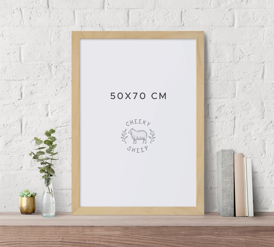 50x70 cm POSTER Frame NO GLASS 19.75x27.5in Unfinished Wood Etsy