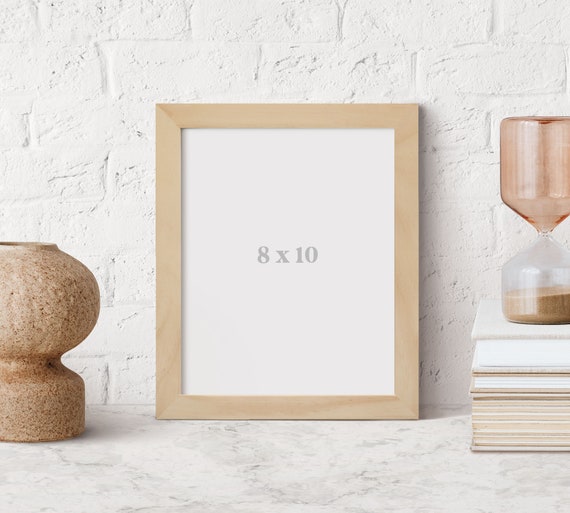8x10 Picture Frame, Solid Wood Frame, Photo Frame, Nursery Wall Decor, Modern Rustic, Gallery wall, Frame with glass, Housewarming gift