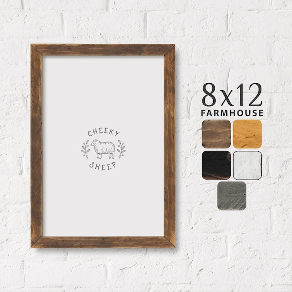 Wood Picture Frame 8x12 Etsy