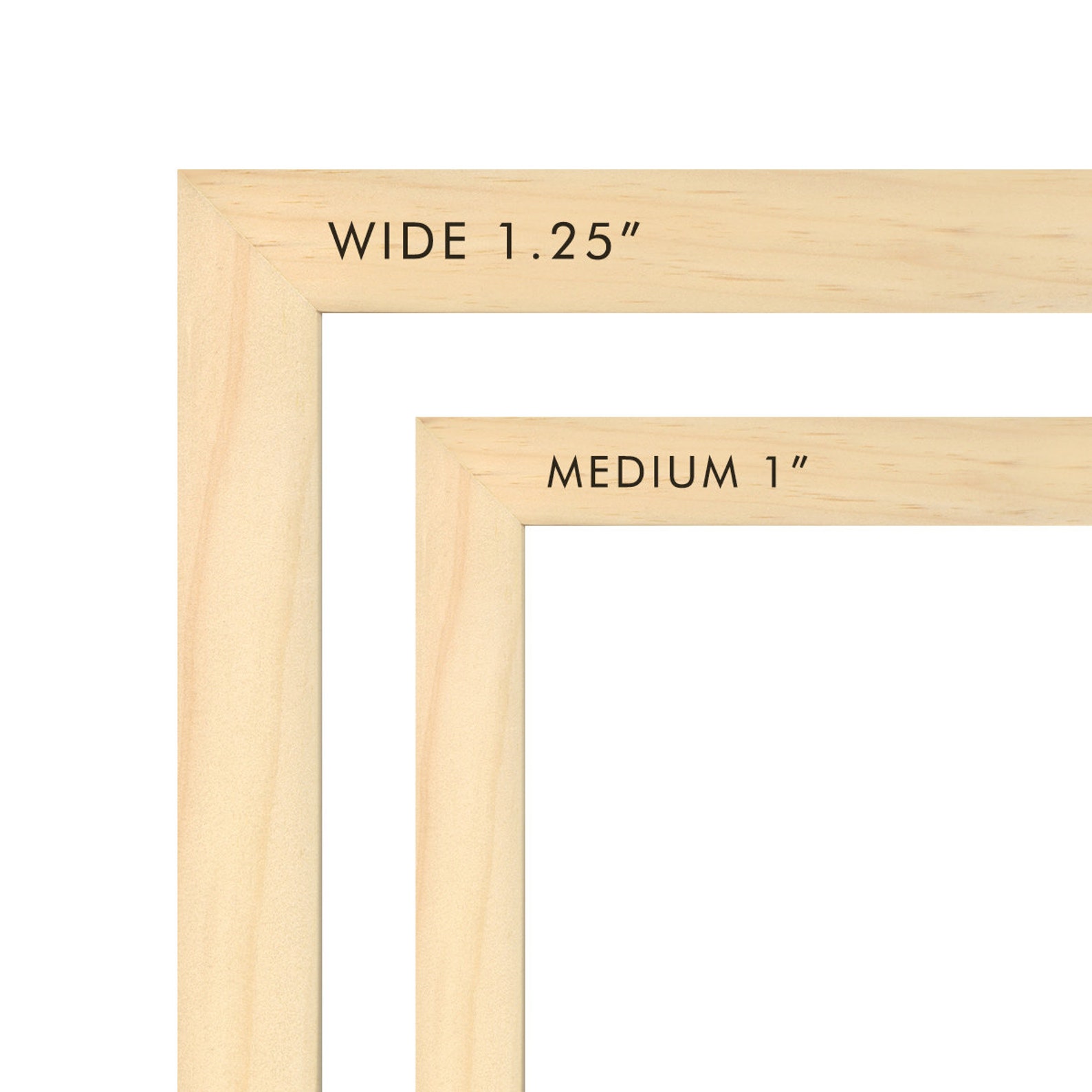 16x20 Picture Frame Unfinished Wood Frame Poster Frame Picture Etsy