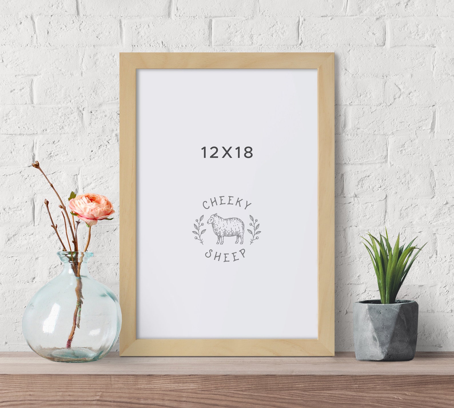 12x18 Poster Frame Wood Picture Frame Large Frame Natural Wood Etsy