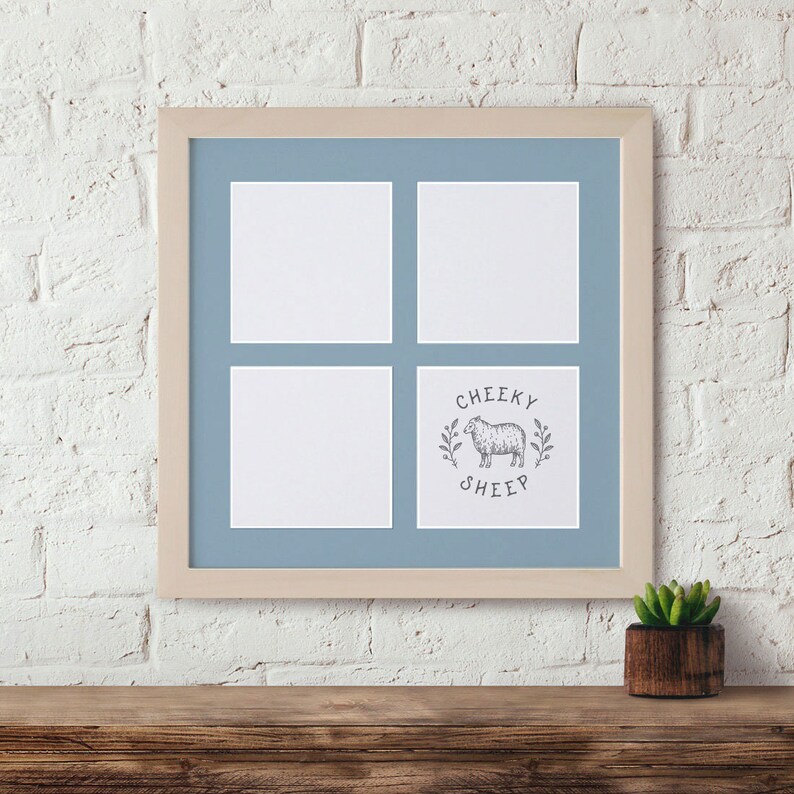 13x13 Matted Picture Frame 5x5 Picture Frame 5x5 Photos Etsy