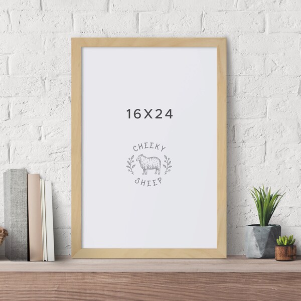 16x24 Picture Frames Wood and Glass Etsy