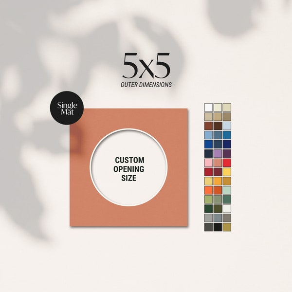 Circle Custom Mat Frame Etsy