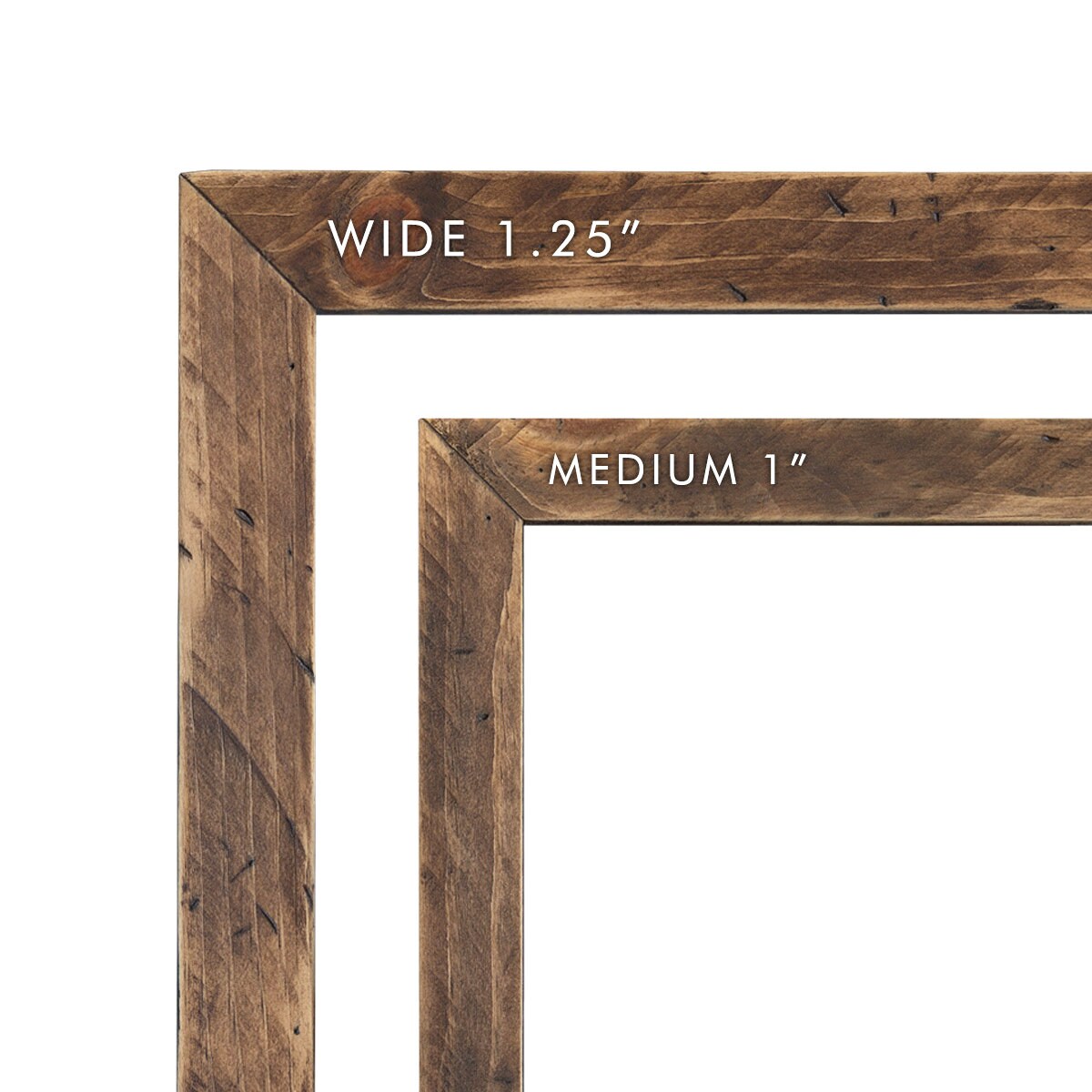 Rustic Farmhouse 24x24 Picture Frame NO GLASS Wood Frame Etsy