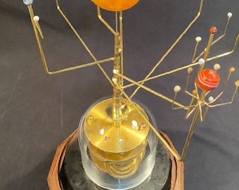Solar Powered Orrery: Semi-Precious Stone Solar System Model