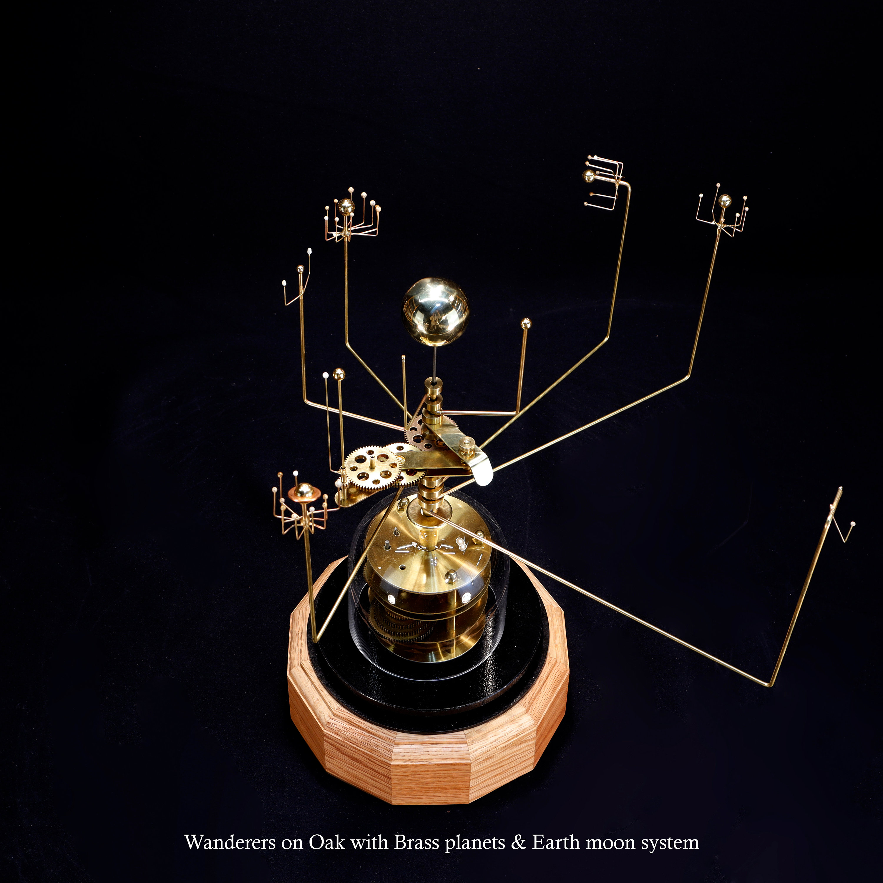 Solar System Planet Model With Earth/moon System; Wanderers