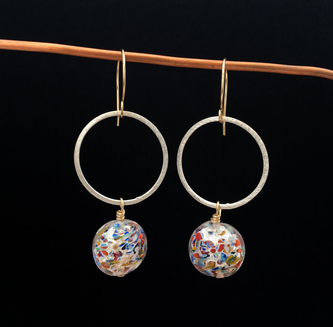 Murano Glass Bead Necklace/earring Set Etsy UK