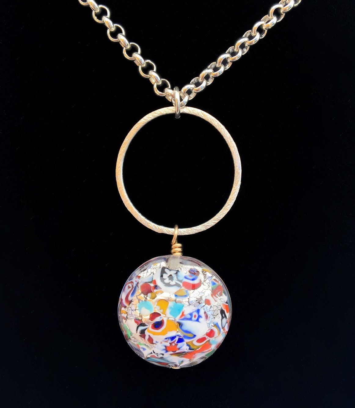 Murano Glass Bead Necklace/earring Set Etsy UK